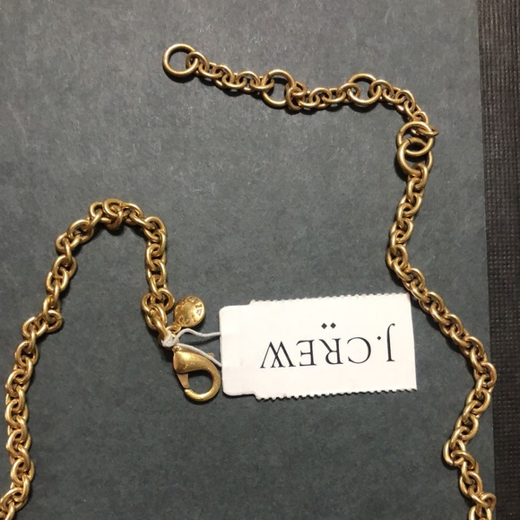 NWT Jcrew Necklace- Teal and Gold - Picture 2 of 3